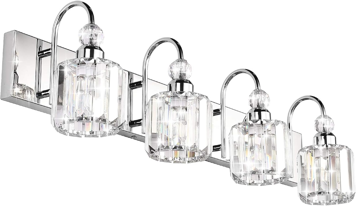 Modern LED Crystal Bathroom Vanity Lights for Elegant Spaces