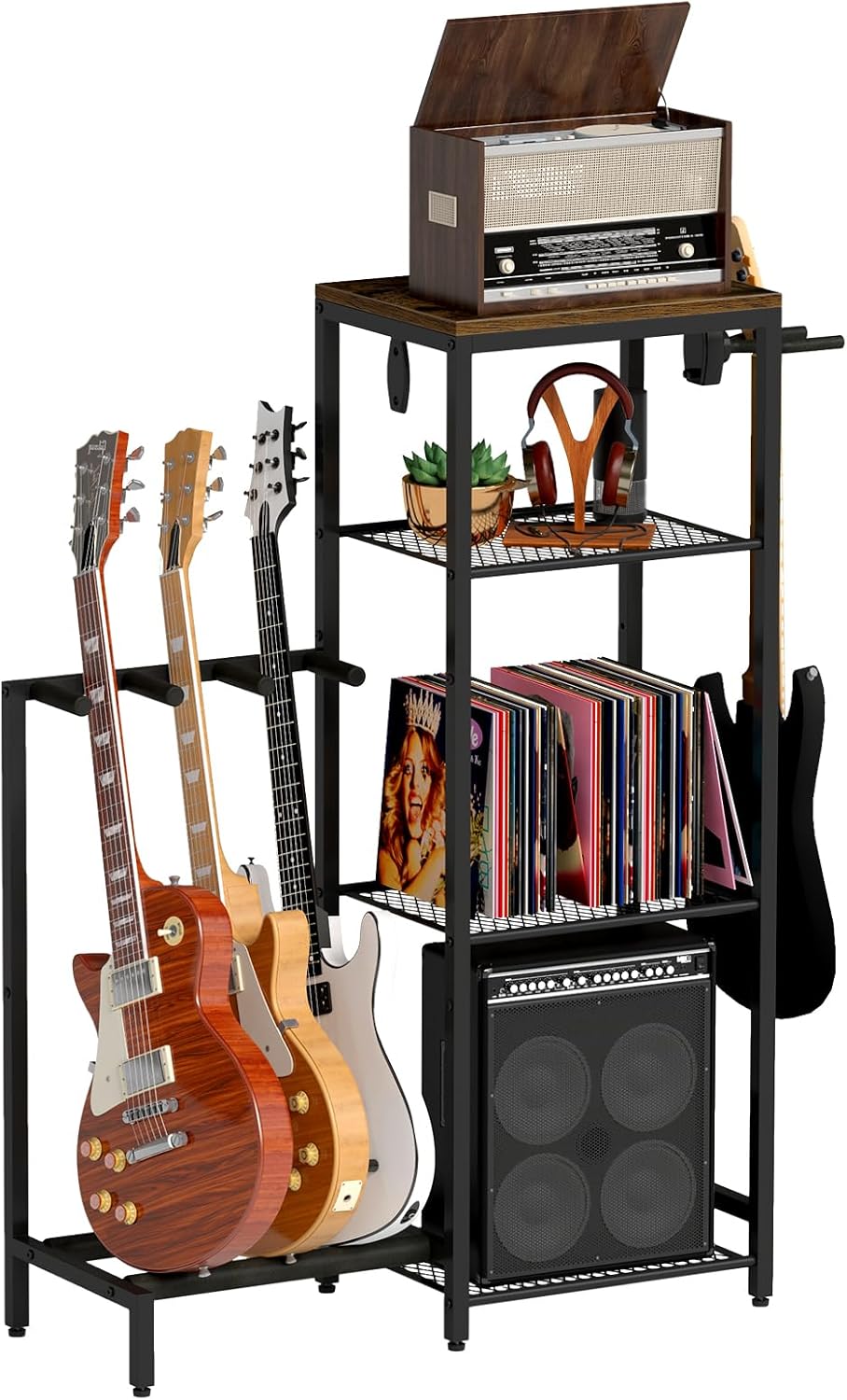 4-Tier Guitar Rack: Organize Your Instruments!