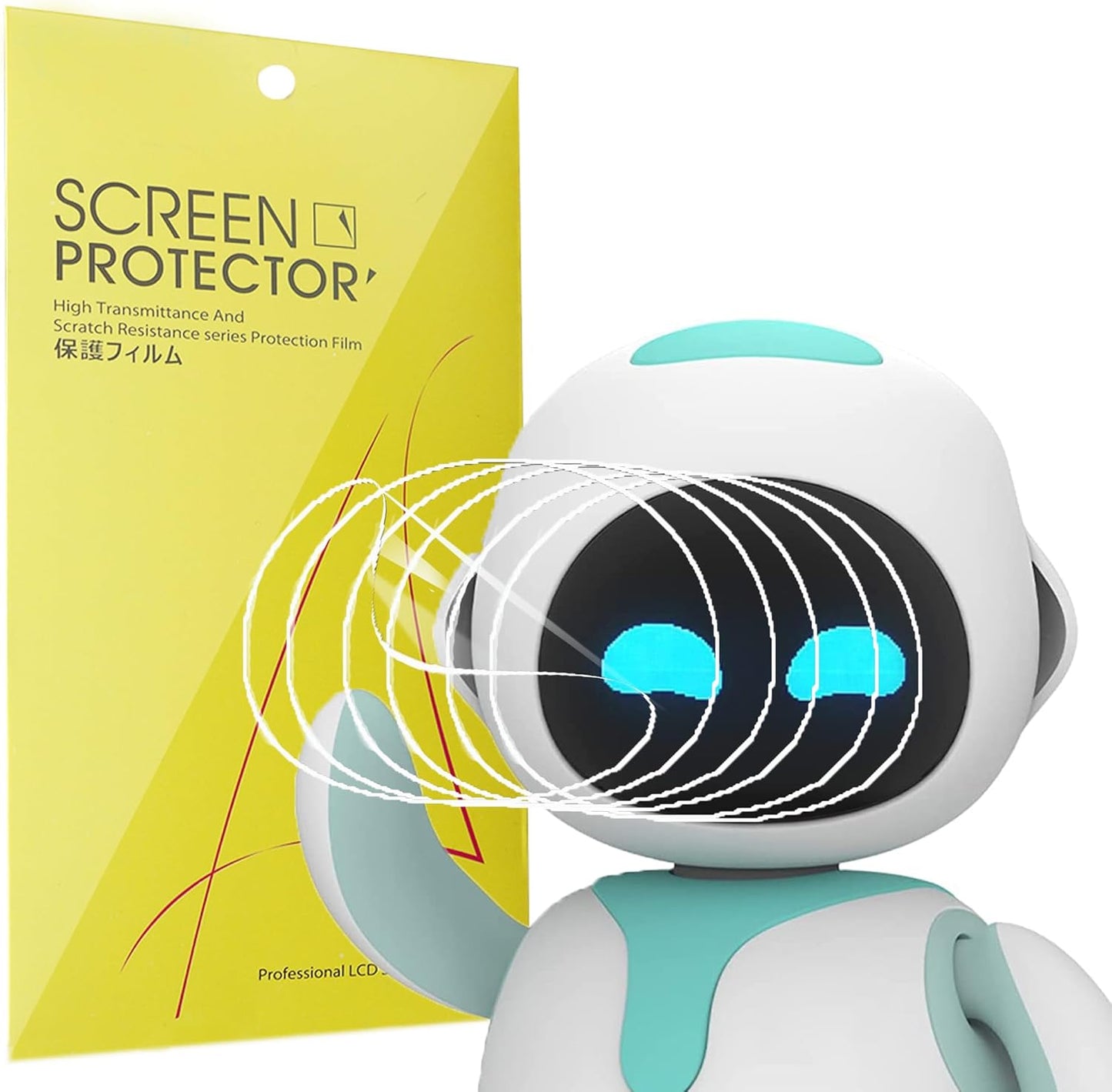 Eilik Robot Pets Screen Protector 6 Pack - Full Coverage Clear TPU Film