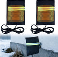 2pcs Heated Outdoor Faucet Covers for Winter Protection and Insulation