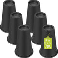 6 Pack Furniture Risers 8 in - Heavy Duty Bed and Table Lifts