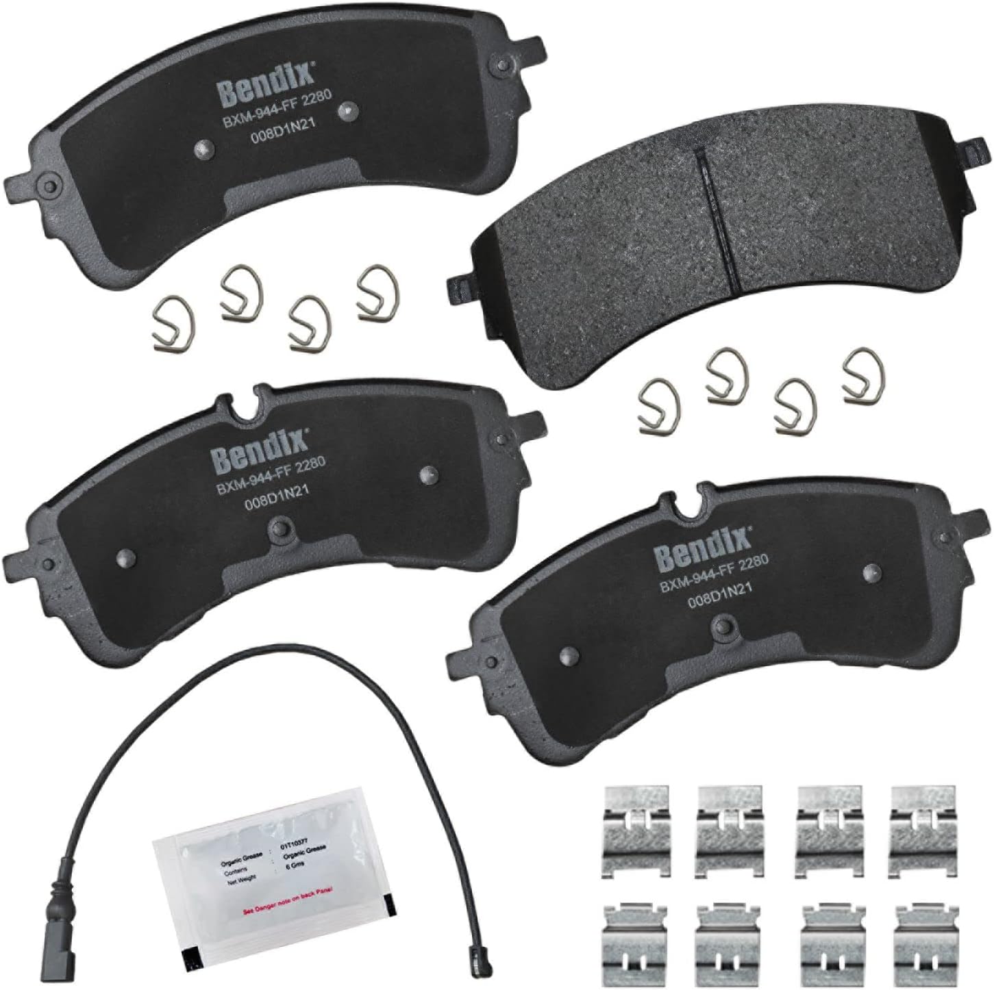 Bendix Priority1 CFM2280 Semi-Metallic Brake Pads for Ford