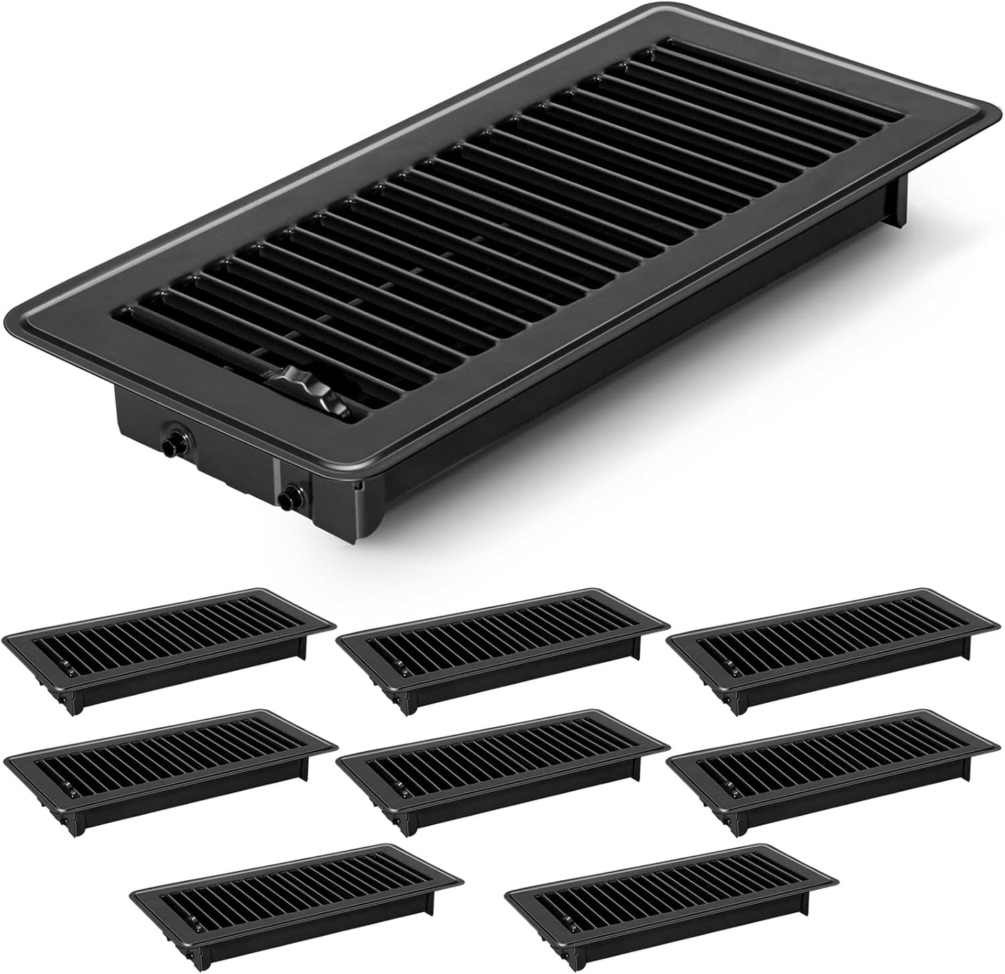 12 PCS Heavy Duty Metal Floor Vents 4x10 inch for Home Use