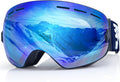 EXP VISION Snowboard Ski Goggles OTG Spherical Lens - Clear Wide View