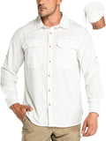 33,000ft Men's Long Sleeve Sun Protection Shirt UPF 50+ - Cooling fit