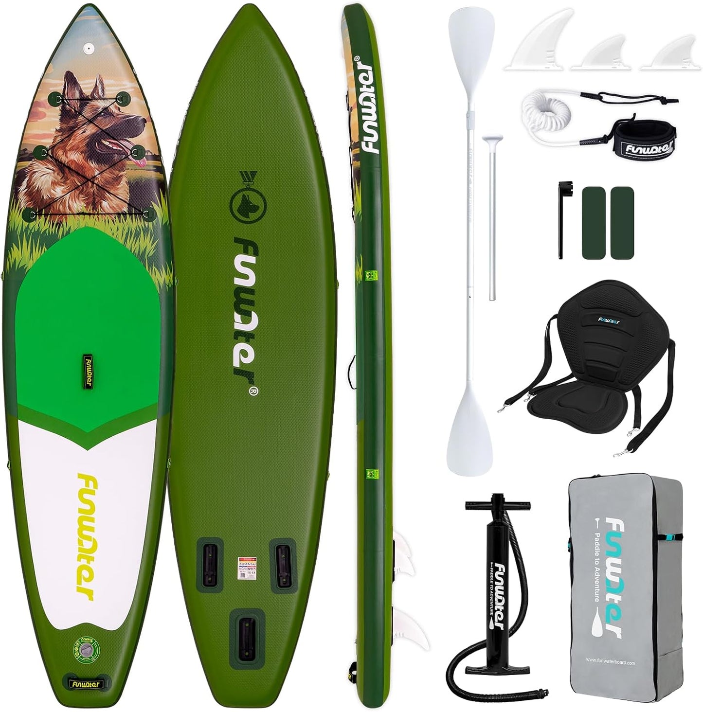 FunWater Inflatable Paddle Board for All Skill Levels and Ages