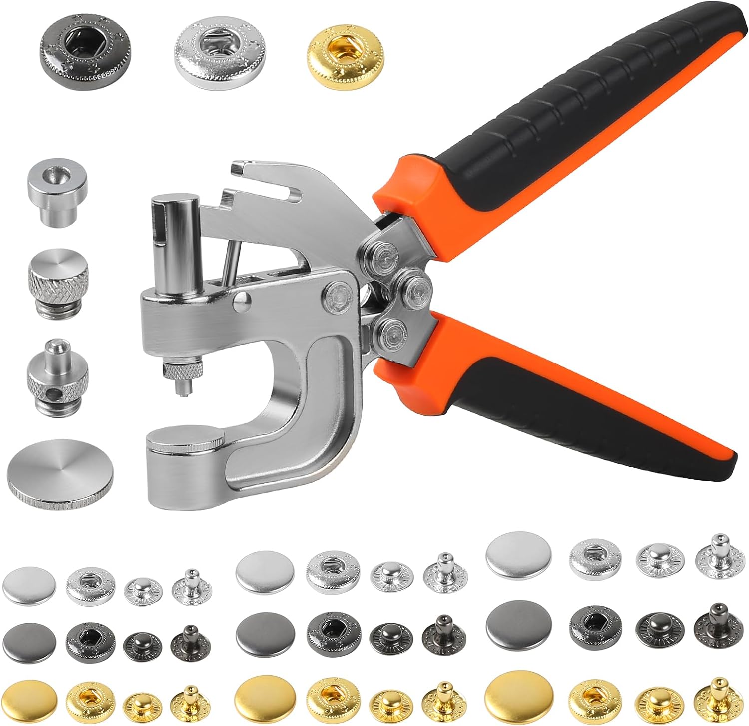 BISUOSHI Leather Snap Fasteners Kit for DIY Projects and Crafts