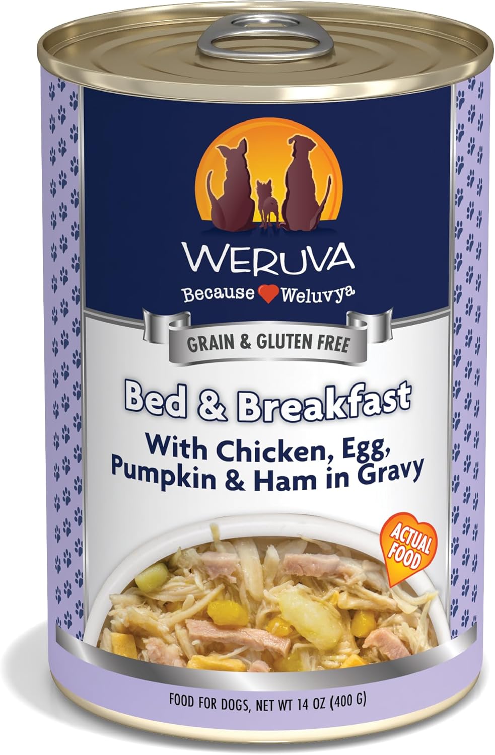 Weruva Classic Dog Food Bed & Breakfast with Chicken & Ham