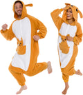 Unisex Plush Dinosaur Onesie for Adults - Cozy Halloween