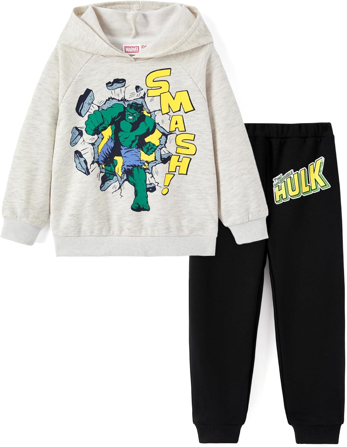 Marvel Hulk Pullover Hoodie & Jogger Pants Set for Boys 2-9Y