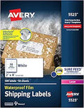 Avery Weatherproof Laser Shipping Labels 2 in x 4 in - Waterproof