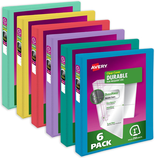 Avery Durable View 3 Ring Binders for School and Office Use