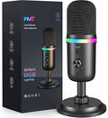 WMT USB Microphone Condenser Gaming Microphone - RGB Lighting