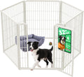 32 in White Indoor Dog Playpen - Stress-Free Safe Play