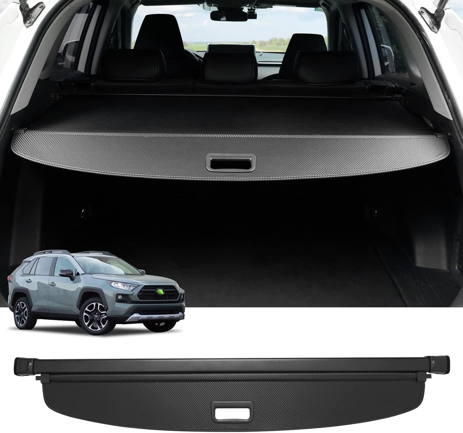 Powerty Cargo Cover for 2019-2025 Toyota RAV4 Accessories