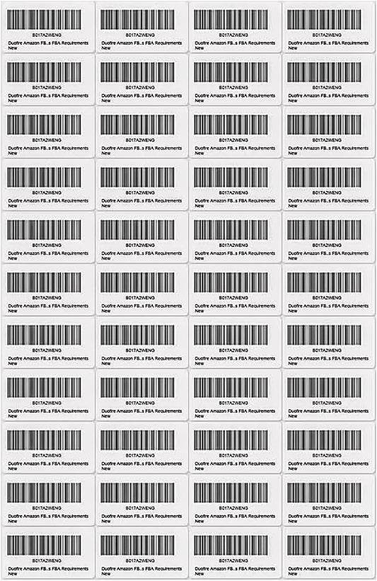 DuoFire A4 Shipping Labels - 100 Sheets, 4400 Labels - For Laser/Inkjet Printer