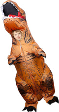 Lulu Home Inflatable T-Rex Costume for Boys Girls - Fun, Face-Showing