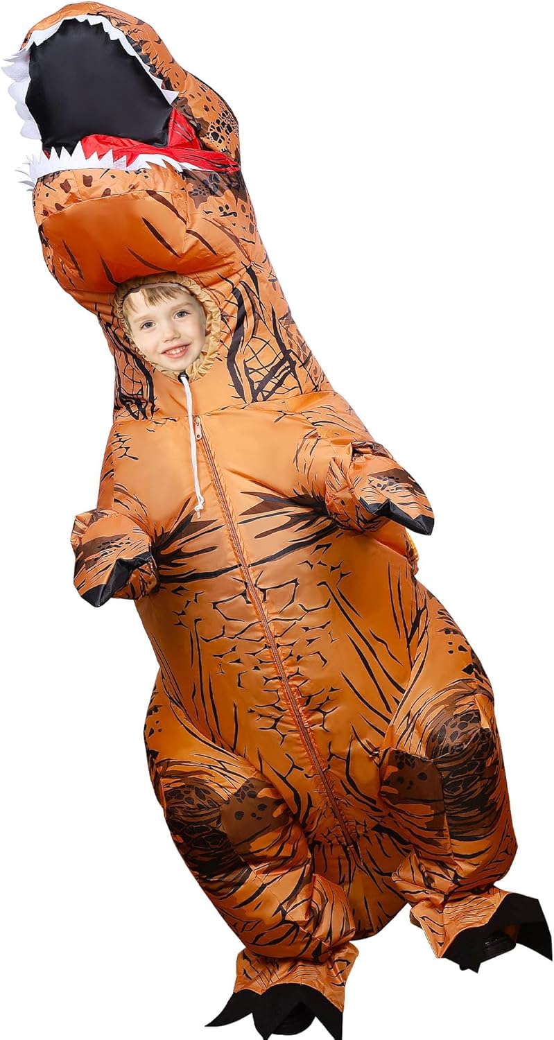 Lulu Home Inflatable T-Rex Costume for Kids' Dinosaur Fun