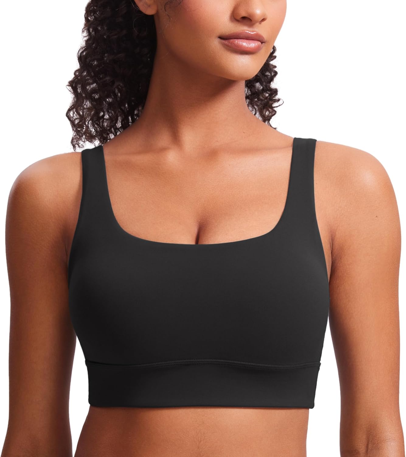 CRZ YOGA Butterluxe U Back Sports Bra - Padded Crop Top