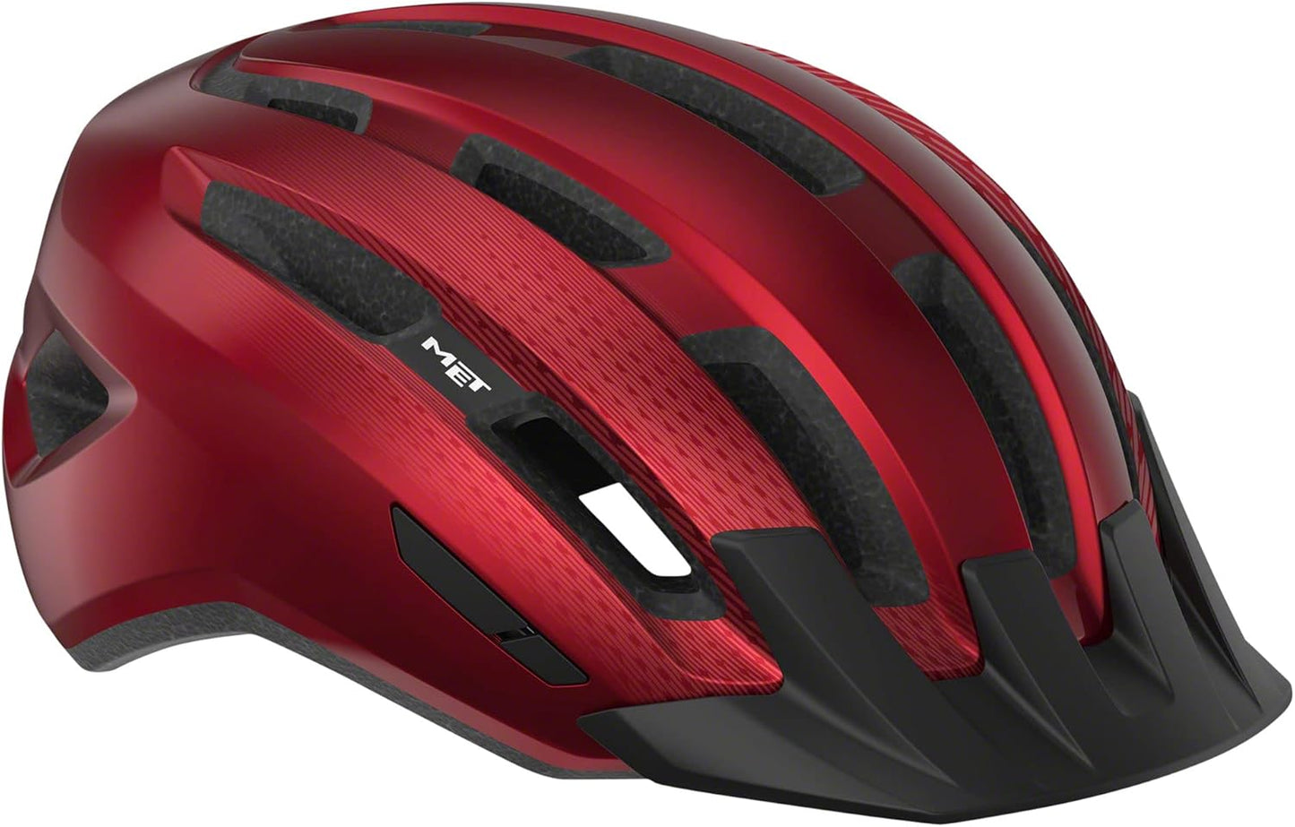 MET Downtown MIPS Helmet - Red Glossy, Small/Medium