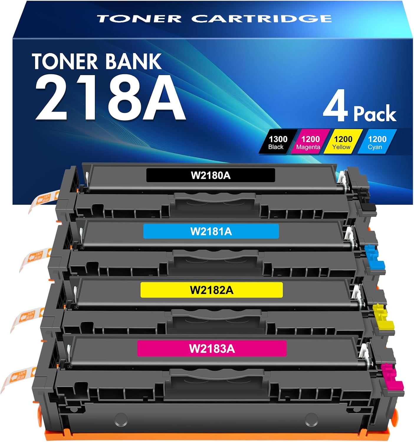 218A 218X Toner Cartridges 4 Pack for HP Color Laserjet Pro