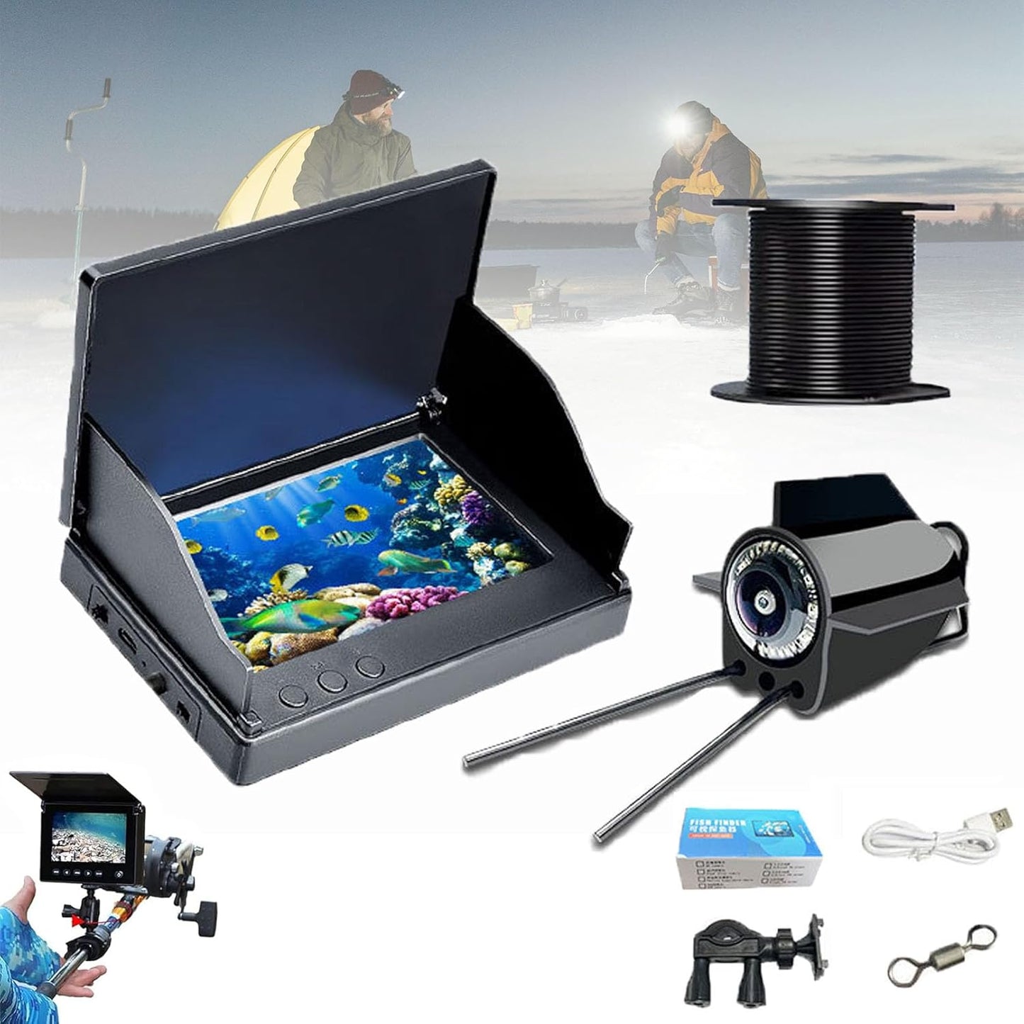 HD Underwater Fish Finder with Night Vision