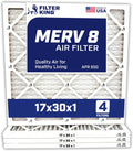 Filter King 17x30x1 Air Filter 4-Pack - MERV 8 Pleated Filters