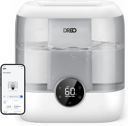 Dreo Smart Humidifiers for Bedroom with 6L Tank and Quiet Mist