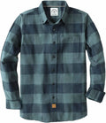 Dubinik Flannel Shirt for Men 100% Cotton - Soft Plaid Button Down are