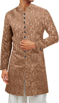 Runcati Mens Kurta Sherwani Coat Kaftan - Mandarin Collar Wedding