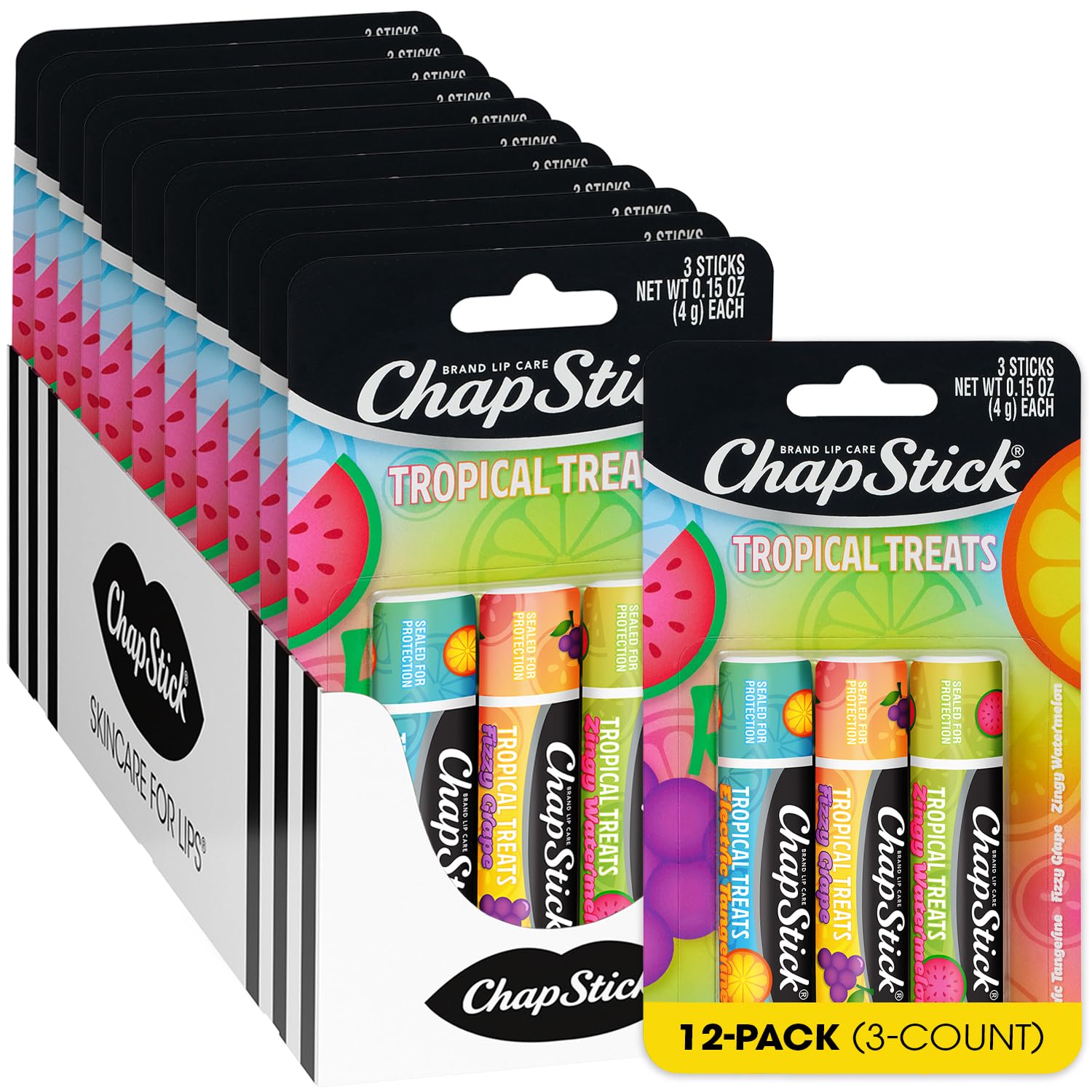 ChapStick Lip Care Tropical Treats Collection for Soft Lips