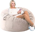Memory Foam Bean Bag Chair for Adults Teens Kids - Velvet Comfort