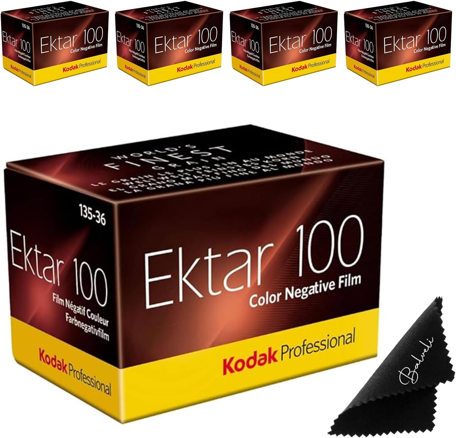 Kodak Ektar 100 35mm Film 4-Pack for Vivid Color Photography
