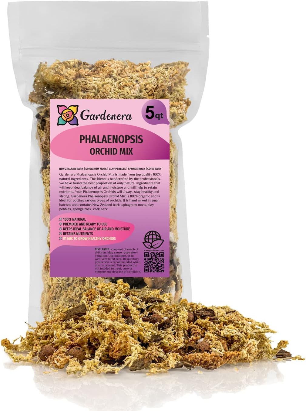 Gardenera Premium PHALAENOPSIS Orchid Potting Mix for All Types