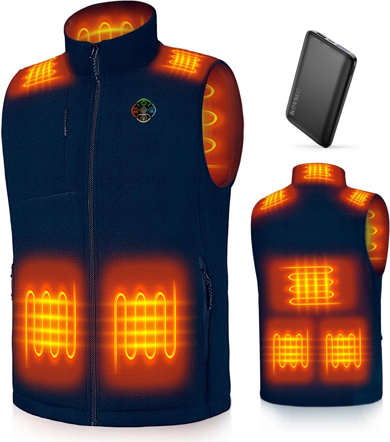 KOVNLO Heated Vest for Men with Battery Pack for Ultimate Warmth