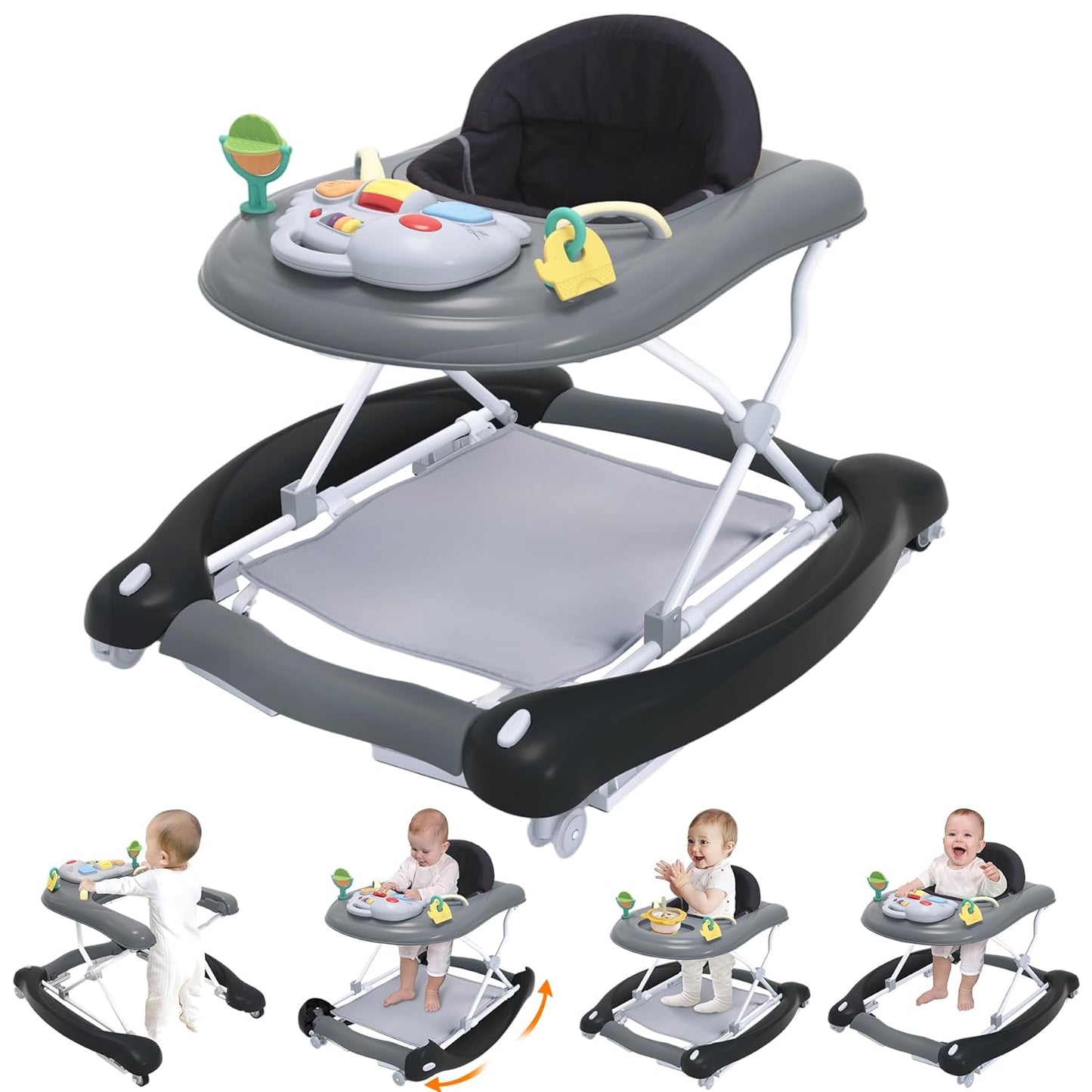 Foldable Baby 5-in-1 Activity Walker for Growth and Fun