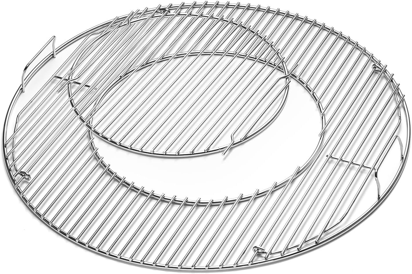 Hinged Cooking Grate for 22.5 Charcoal Grill with Handle