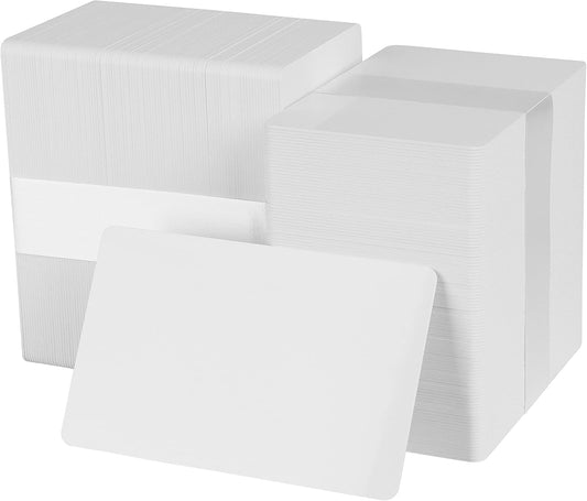 Pack of 500 White CR80 PVC Cards for ID Badges and More