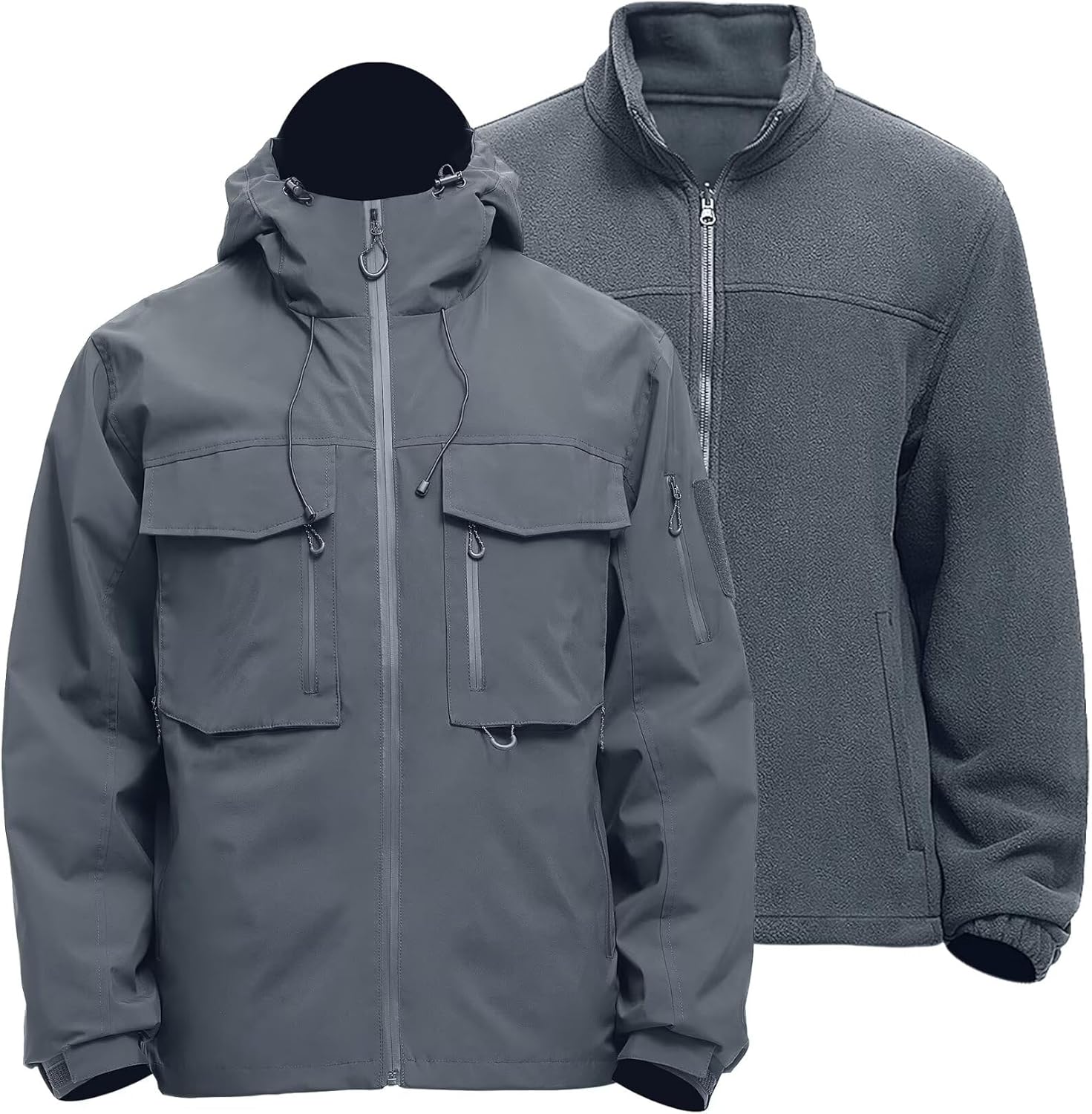 Rejork Men's 3-in-1 Waterproof Ski Jacket: Ultimate Winter Warmth