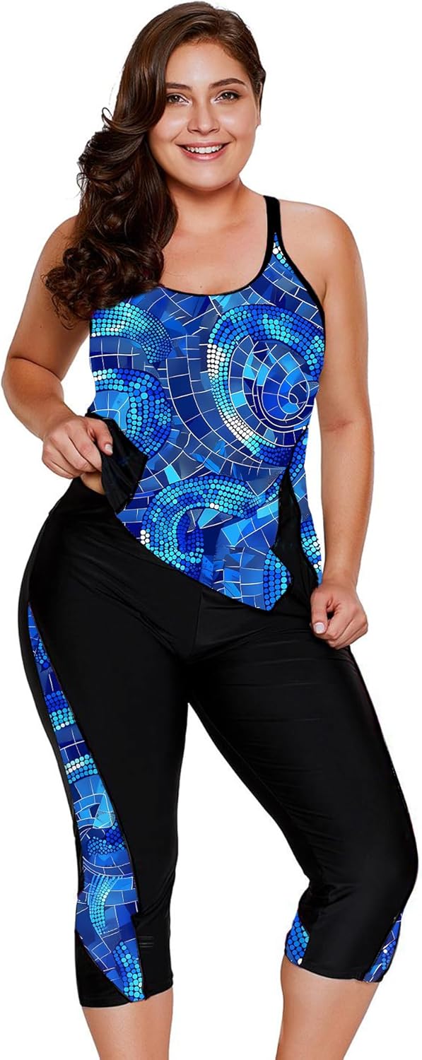 LALAGEN Womens Plus Size Swimsuits for Modest Swimwear Fun