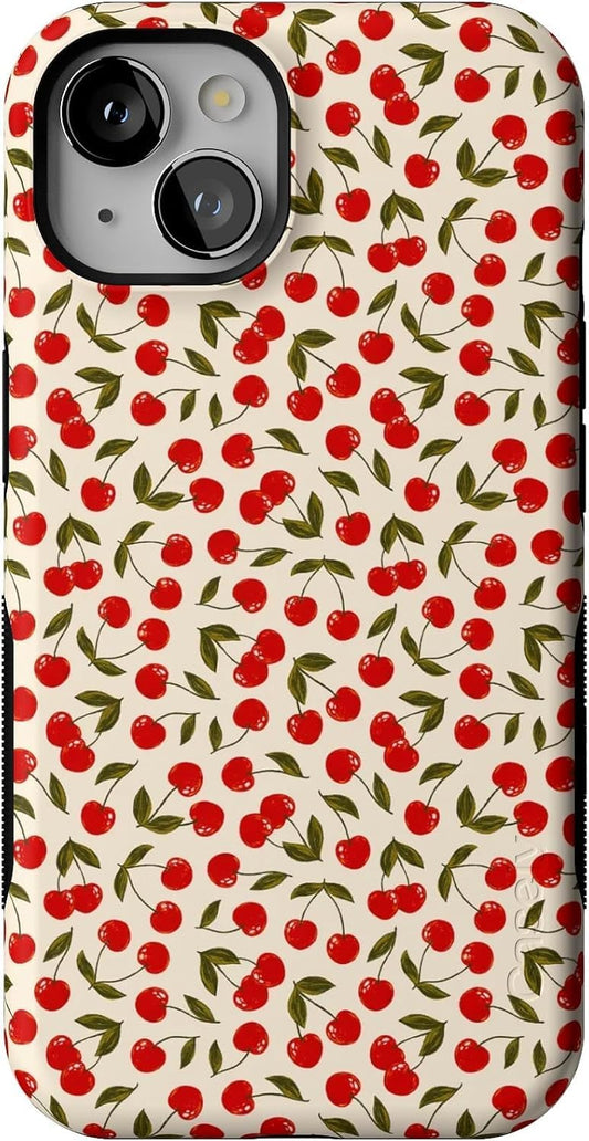 Bold Protective iPhone 13 Case with Cherry on Top Design