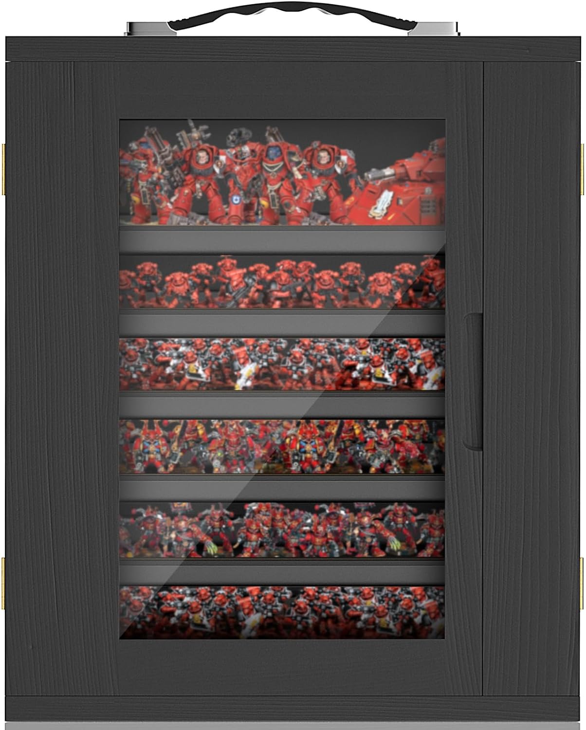 Miniature Storage Case for Collectibles with Magnetic Door