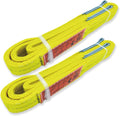 2-Ply Lifting Straps Webbing Sling 2-Pack - Heavy Duty Tree Saver