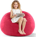 2ft Bean Bag Chair Teardrop Velvet Small Beanbag - Cozy Seat