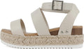 Soda Open Toe Buckle Ankle Strap Espadrille Flatform (Style JR57)