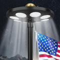 XYRIS Flag Pole Light Solar Powered - Ultra Bright 136 LED