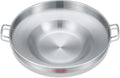 Concord Stainless Steel Comal Frying Bowl Cookware 22in - Heavy-Duty