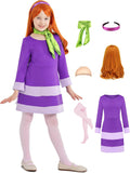 Daphne Kids Costume Dress - Deluxe Halloween Cosplay Set