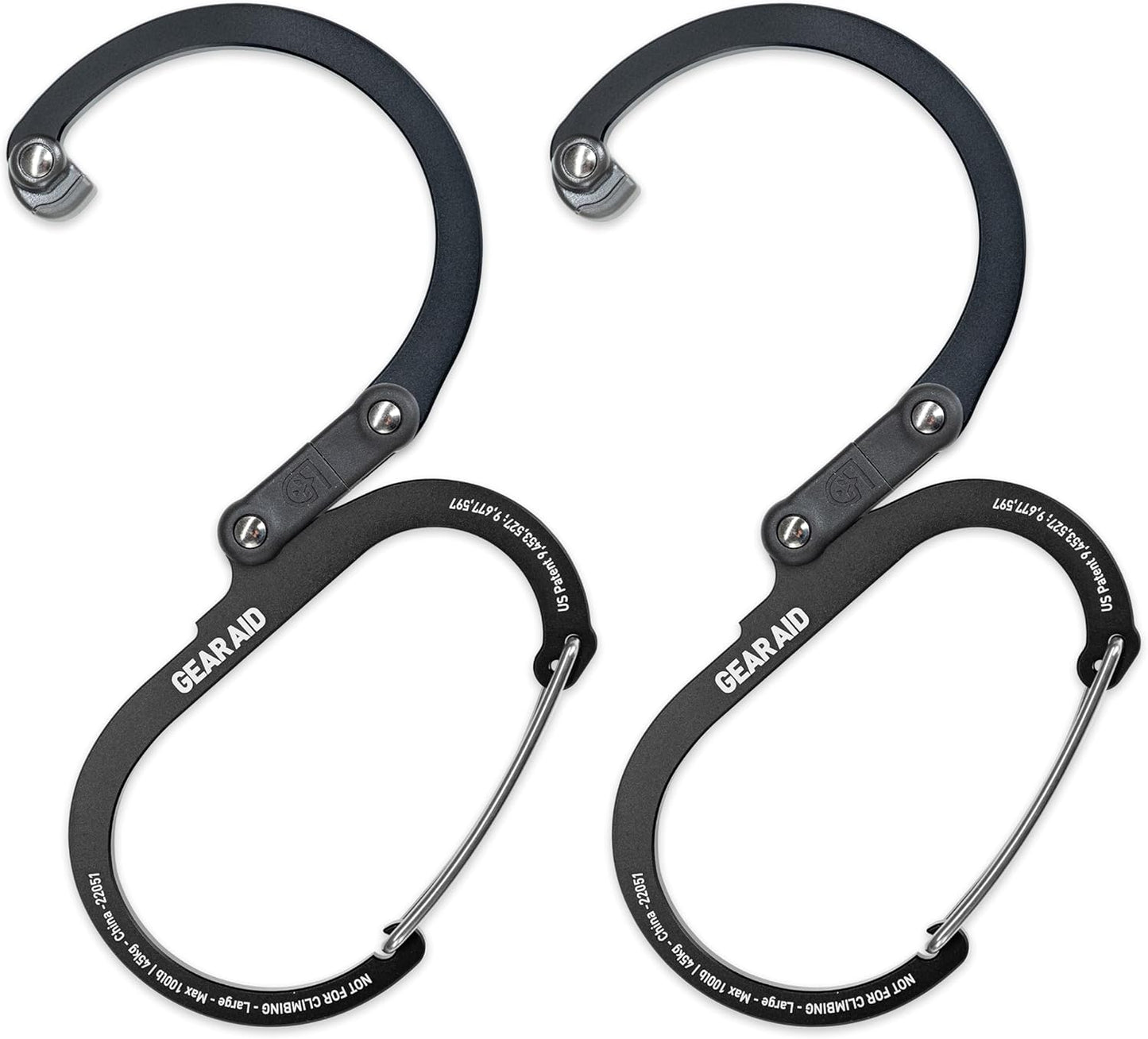 GEAR AID HEROCLIP 360 Swivel Carabiner Gear Clip for Camping