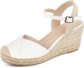 Women's Closed Toe Platform Sandals Espadrilles Wedge Sandals